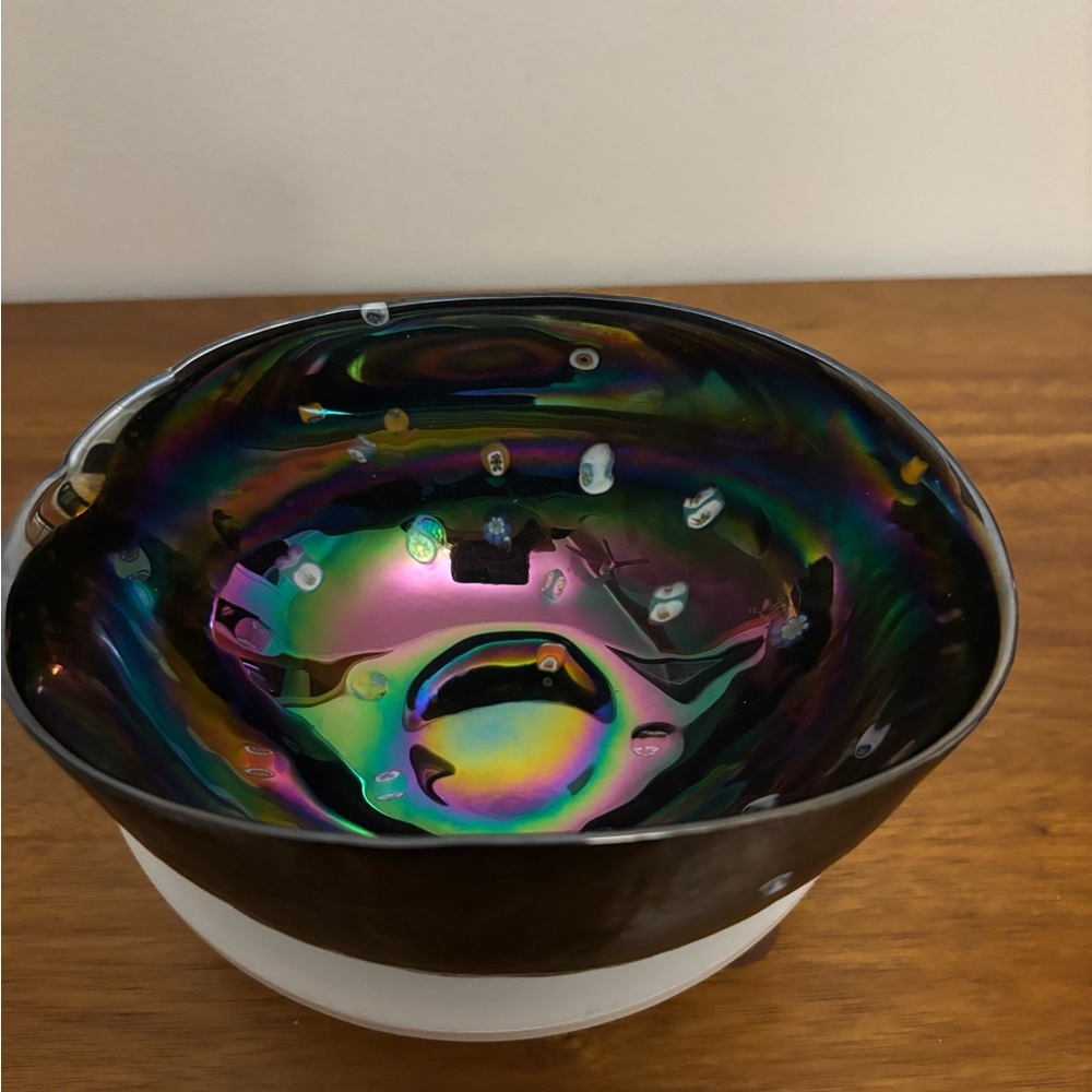 Iridescent Art Bowl by Yalos Casa Murano